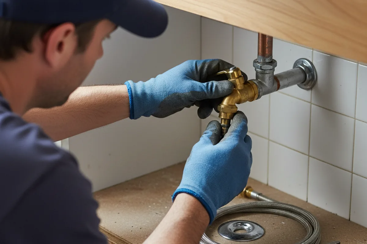 Shutoff valve and fitting work during Faucet and Fixture Repair in Hogansville